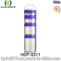 Caja portátil popular del polvo de la proteína de los PP portátil, envase plástico libre de la píldora de BPA (HDP-0311)